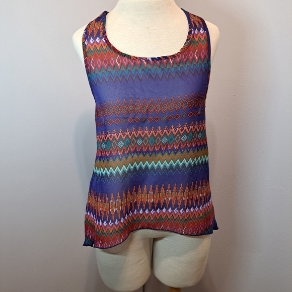 3 FOR 12 SALE Vintage USA Sheer tank top size Medium - Picture 3 of 8